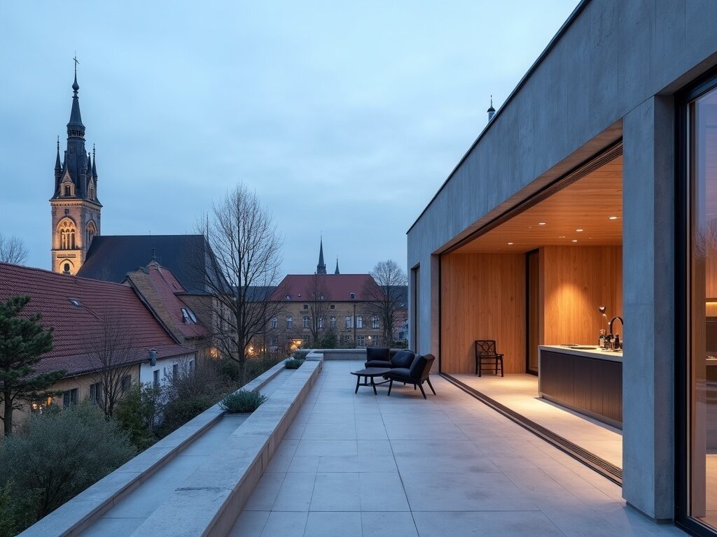 Penthouse über den Dächern von Bad Urach mit Dachterrasse